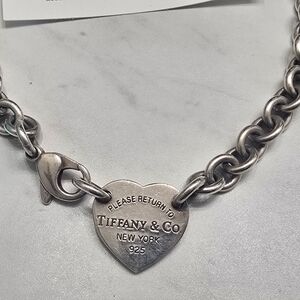 Tiffany & Co. Silver Heart Tag Necklace